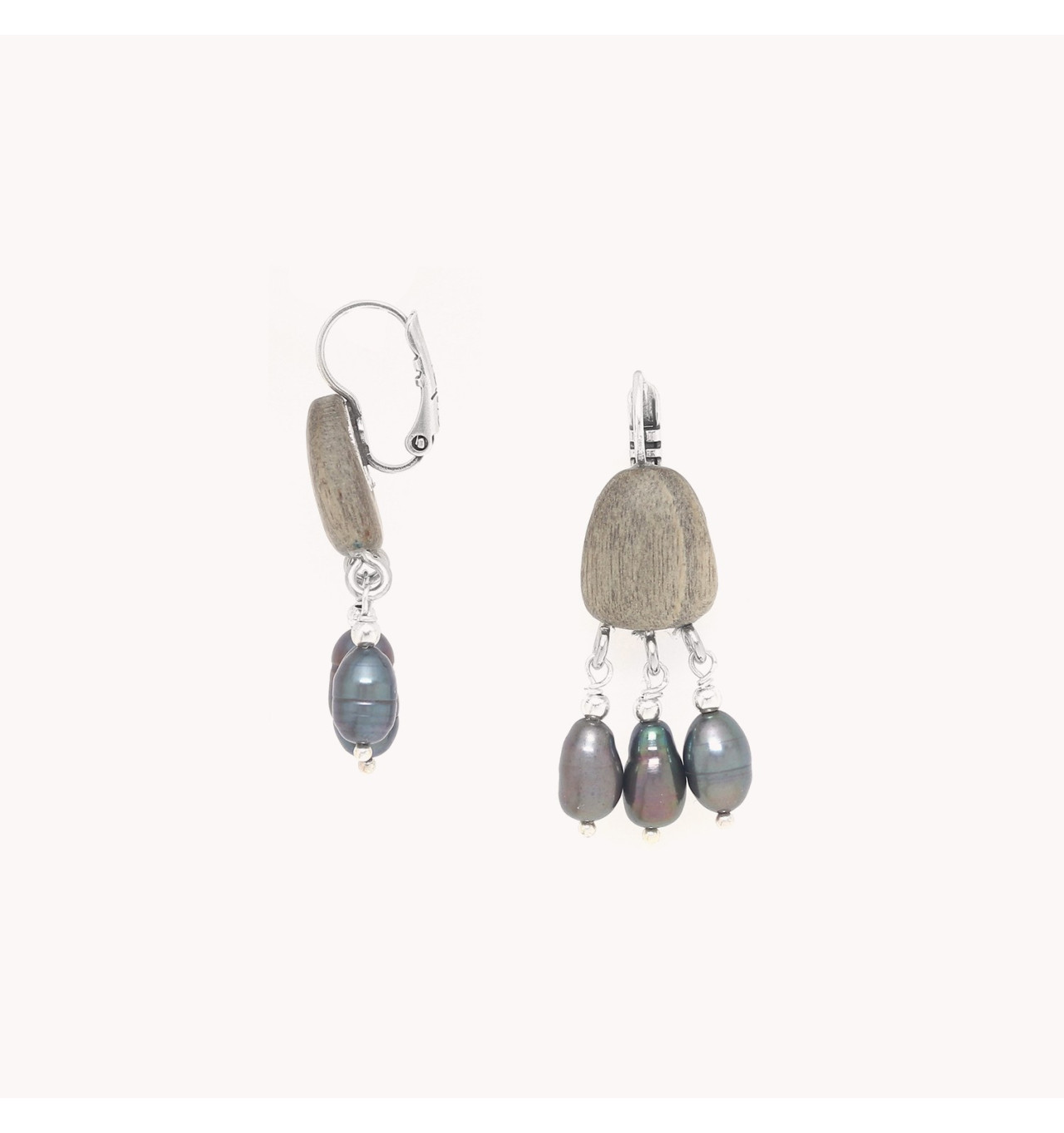 Bijoux Totem NATURE NATURE bijoux Boucles d’oreilles Dormeuses Pebble Beach.