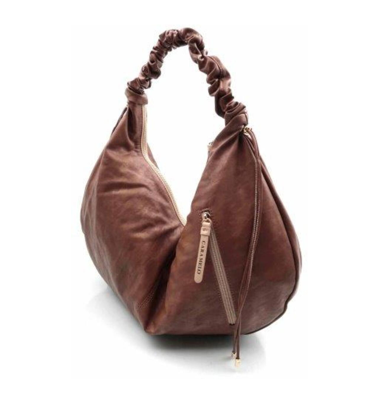 Sac porté épaule Camel, Marque CARAMELO | Bijoux Totem