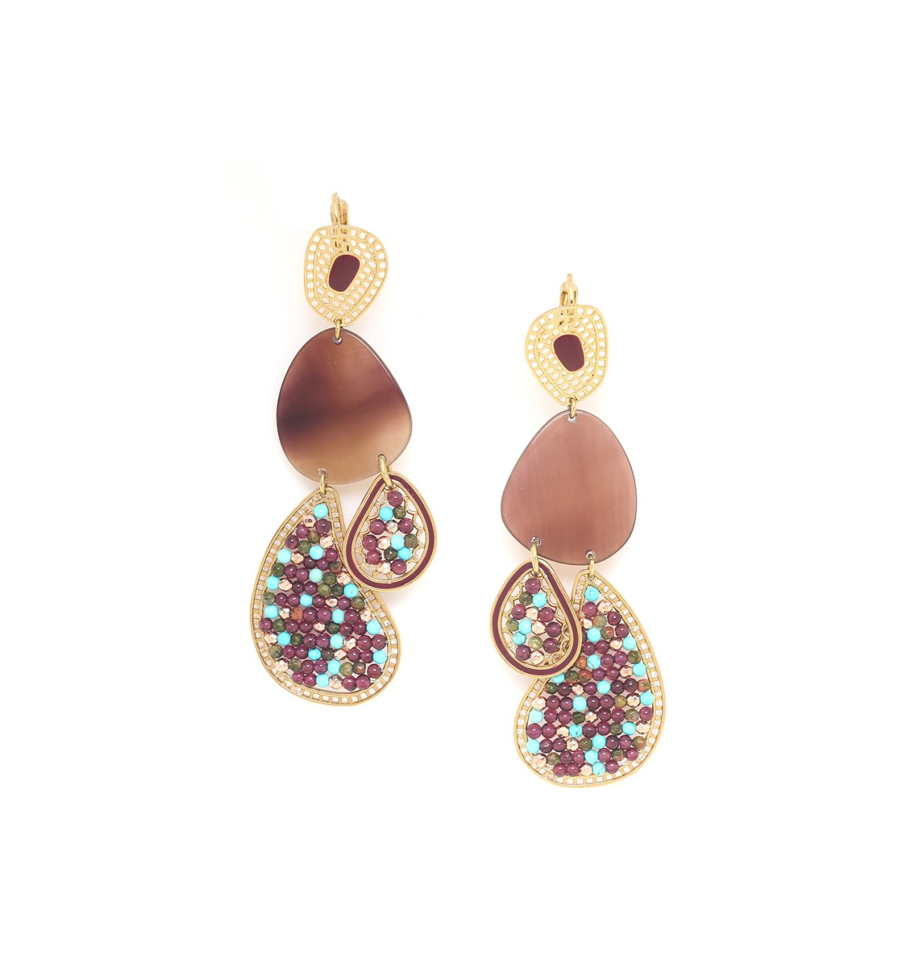 Bijoux Totem FRANCK HERVAL FRANCK HERVAL Boucles d’oreilles Dormeuses Gitanes Cassandra.