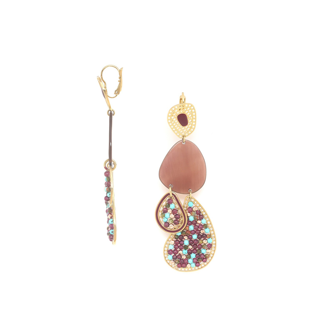 Bijoux Totem FRANCK HERVAL FRANCK HERVAL Boucles d’oreilles Dormeuses Gitanes Cassandra.