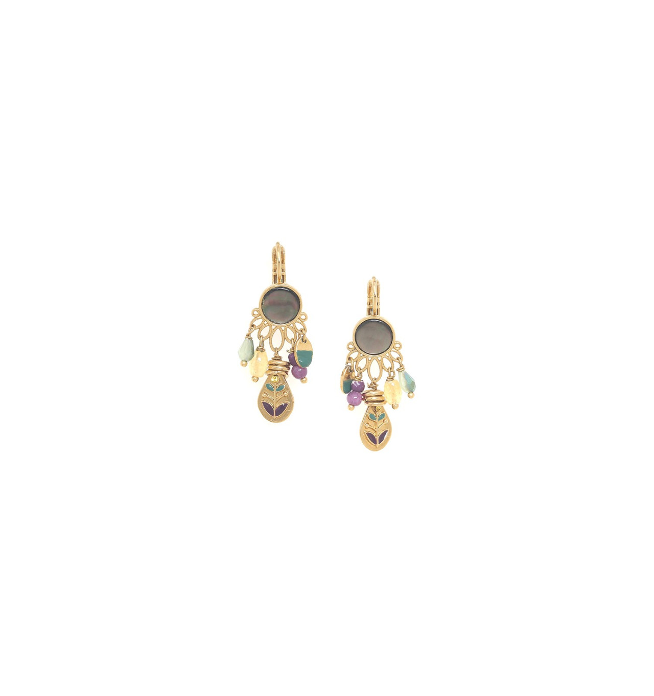 Bijoux Totem FRANCK HERVAL FRANCK HERVAL Boucles d’oreilles Dormeuses Célinda.