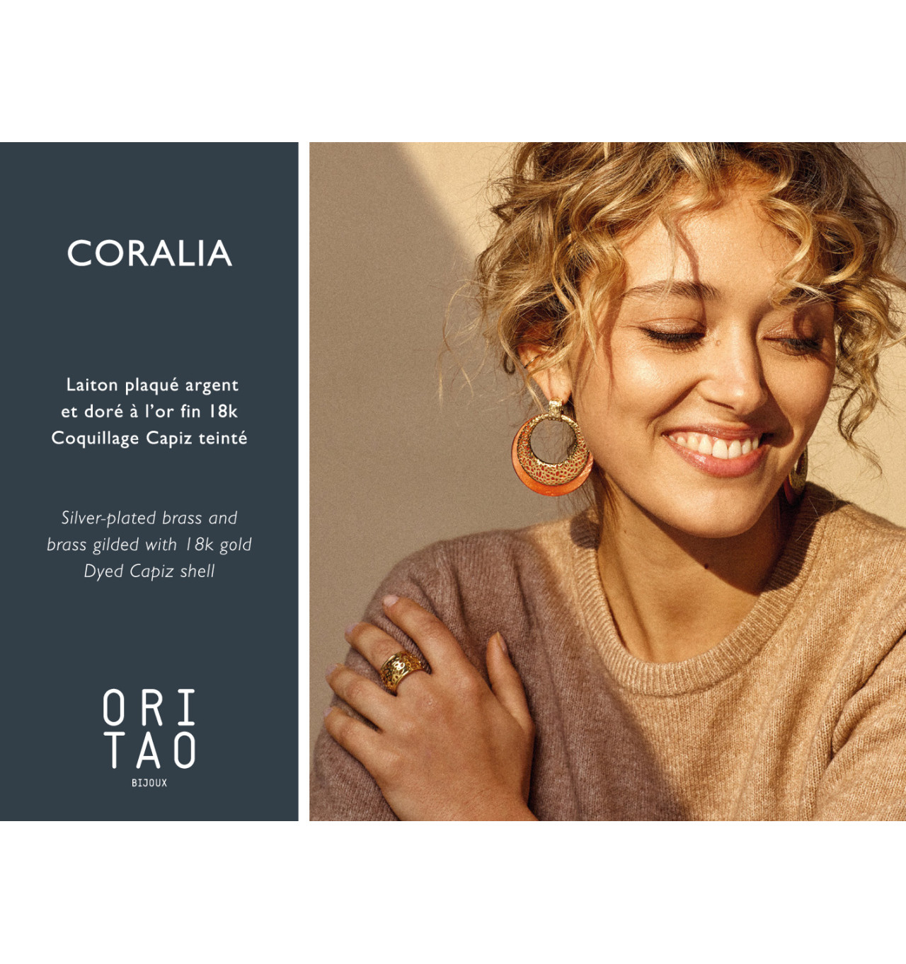 Bijoux Totem ORI TAO ORI TAO Bijoux Boucles d’oreilles Dormeuses Coralia.