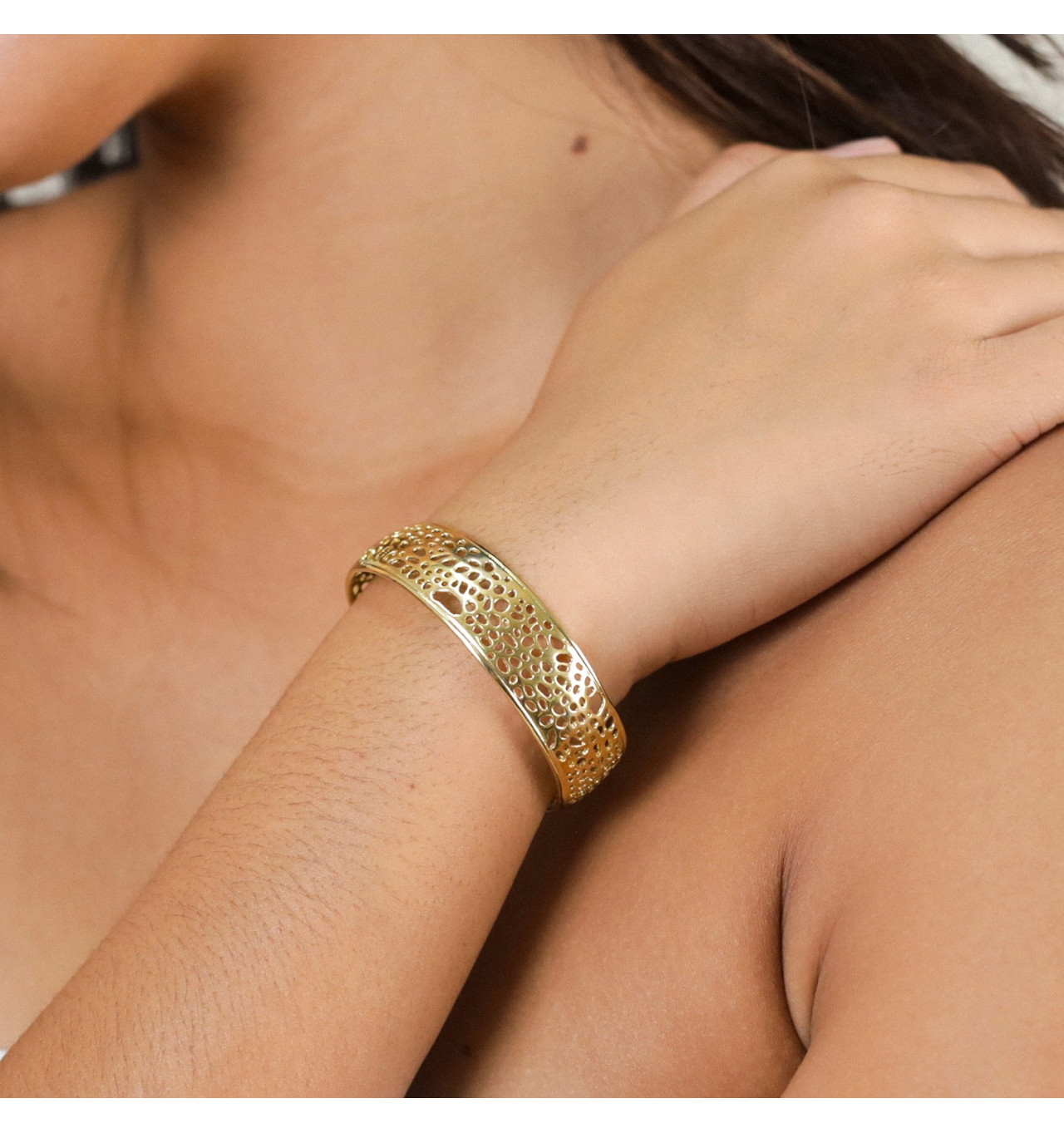 Bijoux Totem ORI TAO ORI TAO Bijoux Bracelet Jonc Ouvert Coralia.