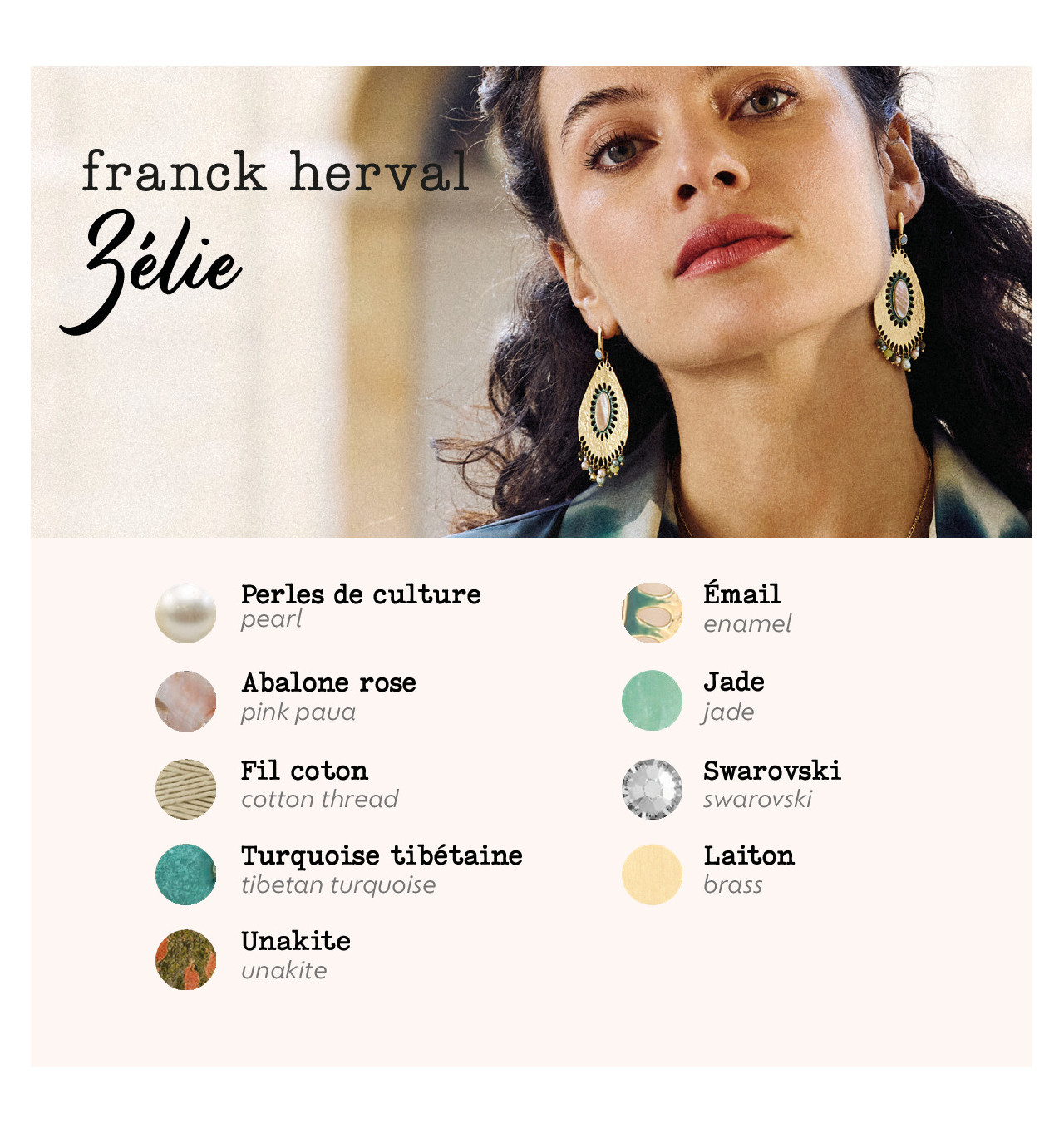 Bijoux TotemvFRANCK HERVALvFRANCK HERVAL Collier Zélie.