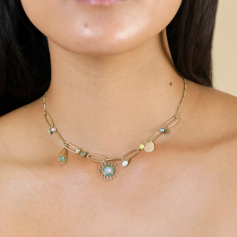 Collier Multipampilles Zélie, Franck Herval | Bijoux Totem.