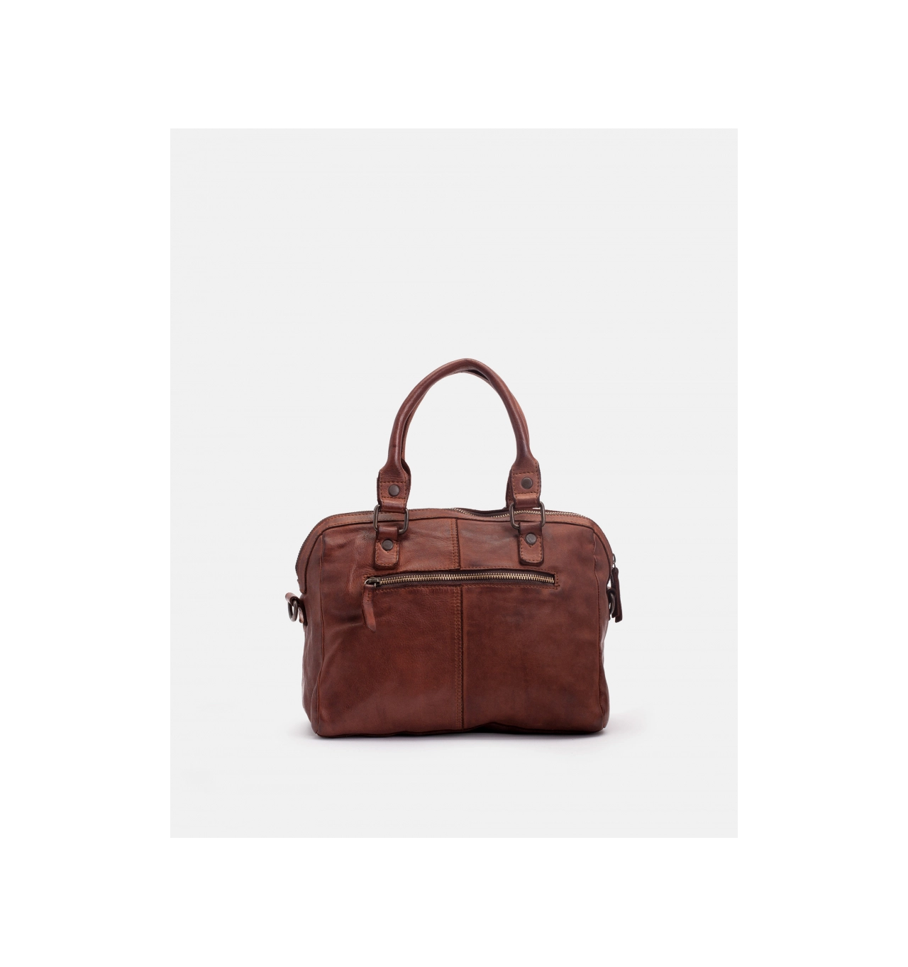 Sac en Cuir Tan Boston, Marque BIBA | Bijoux Totem