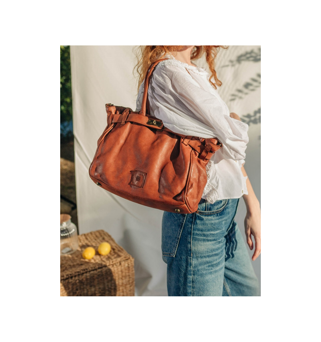 Bijoux Totem BIBA BIBA Sac bandoulière Boston Tan.