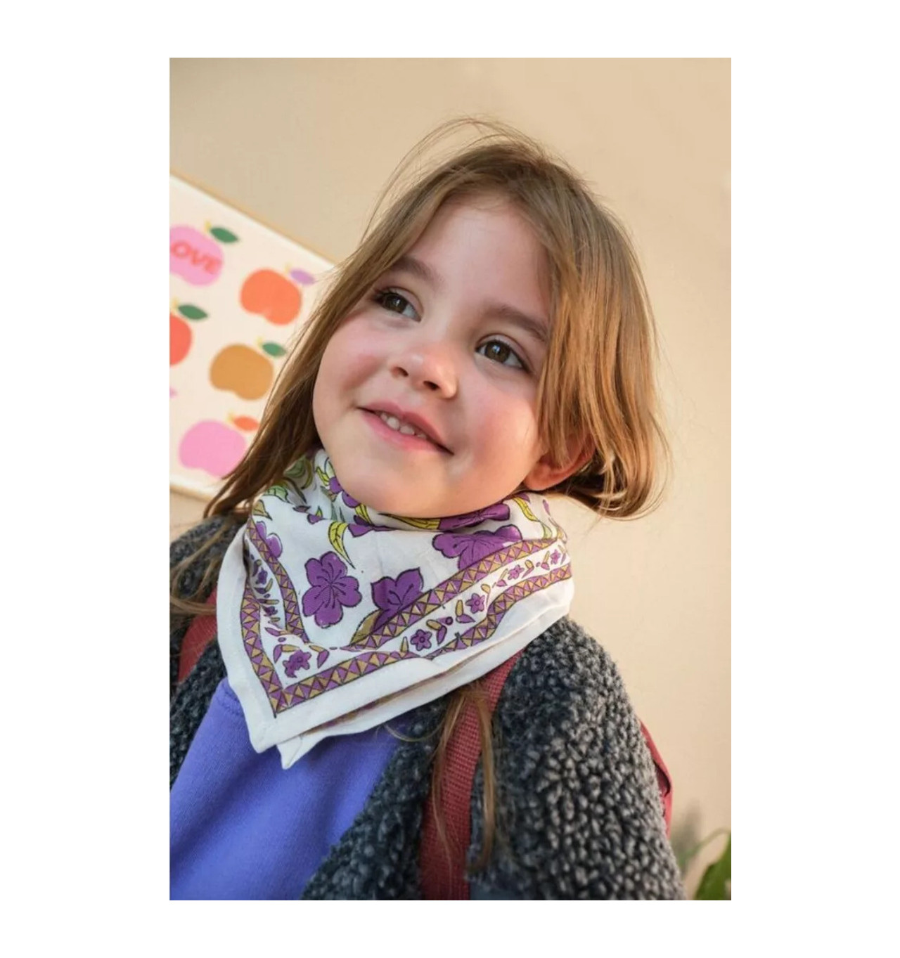 Bijoux Totem SO FAMILY SO FAMILY Foulard Jaipur Lavande Small.