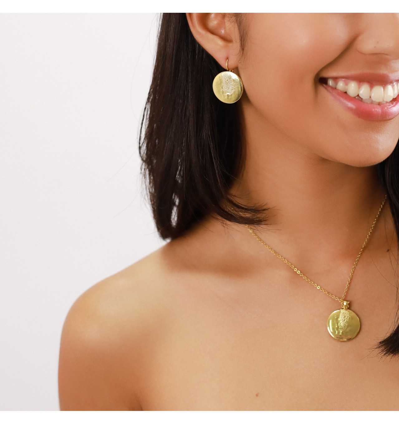 Bijoux Totem ORI TAO ORI TAO Boucles d’oreilles Dormeuses Rondes Manta.