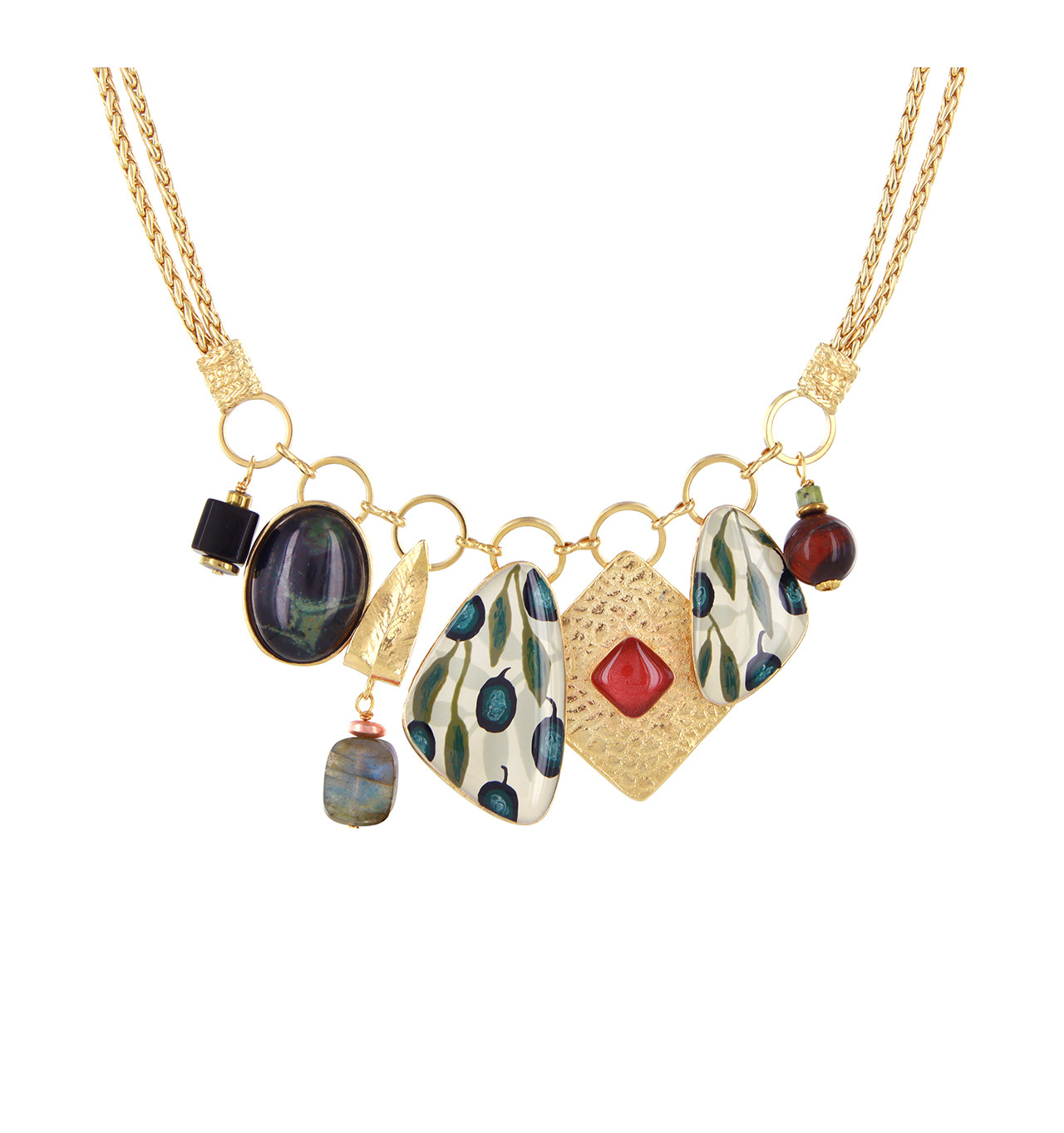 Bijoux Totem TARATATA TARATATA bijoux Collier Olive.