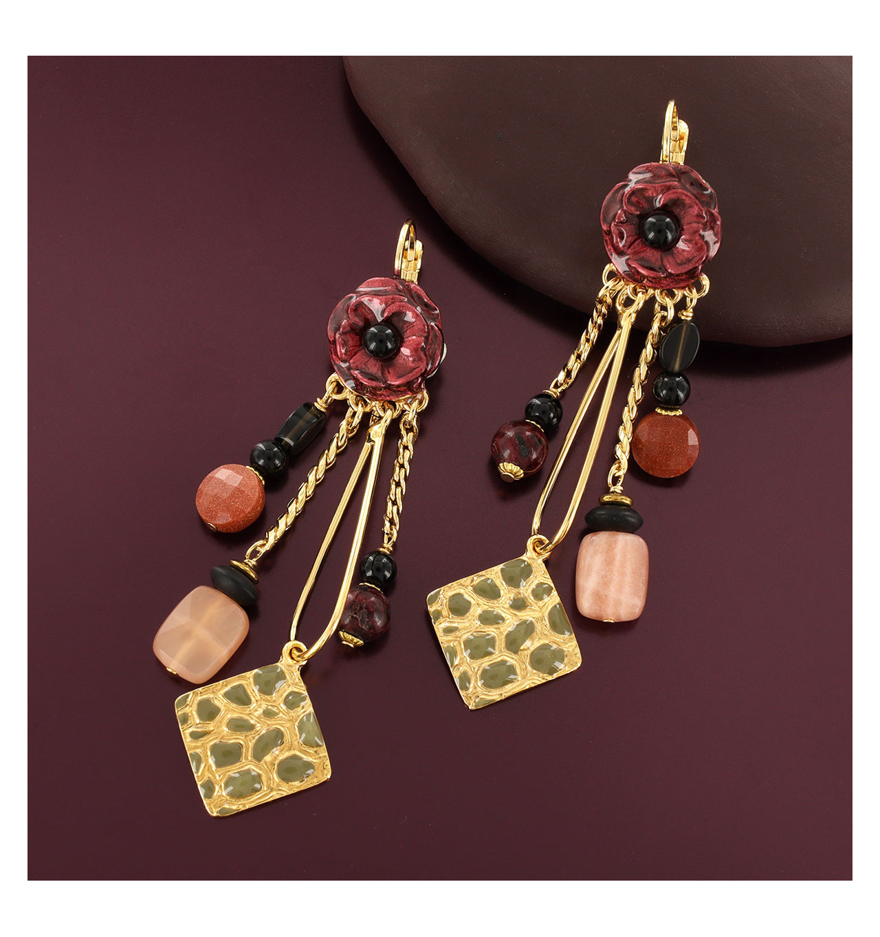 Bijoux Totem TARATATA TARATATA bijoux Boucles Clips Carmen.