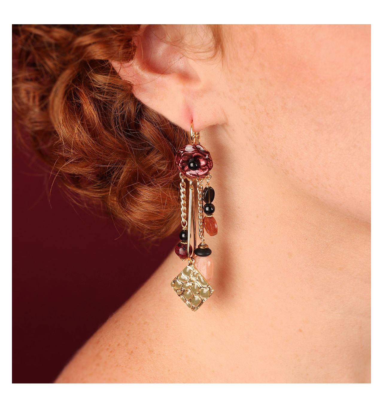 Bijoux Totem TARATATA TARATATA bijoux Boucles Dormeuses Carmen.