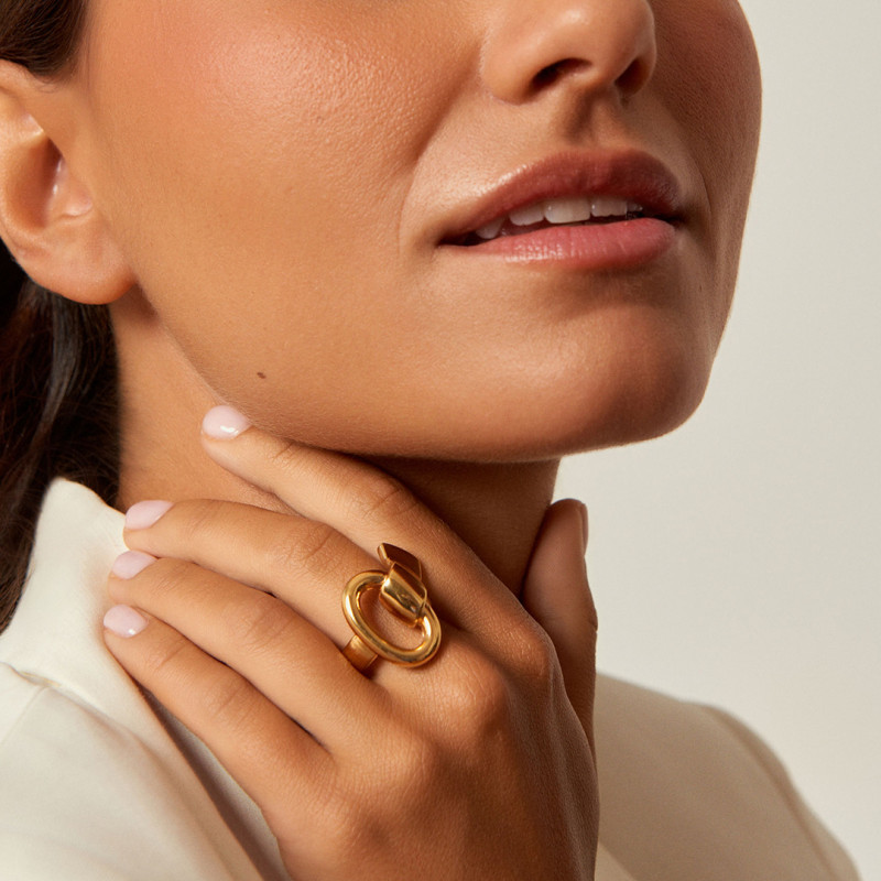 Bague Lazada-Jazmin dorée, Marque CXC | Bijoux Totem