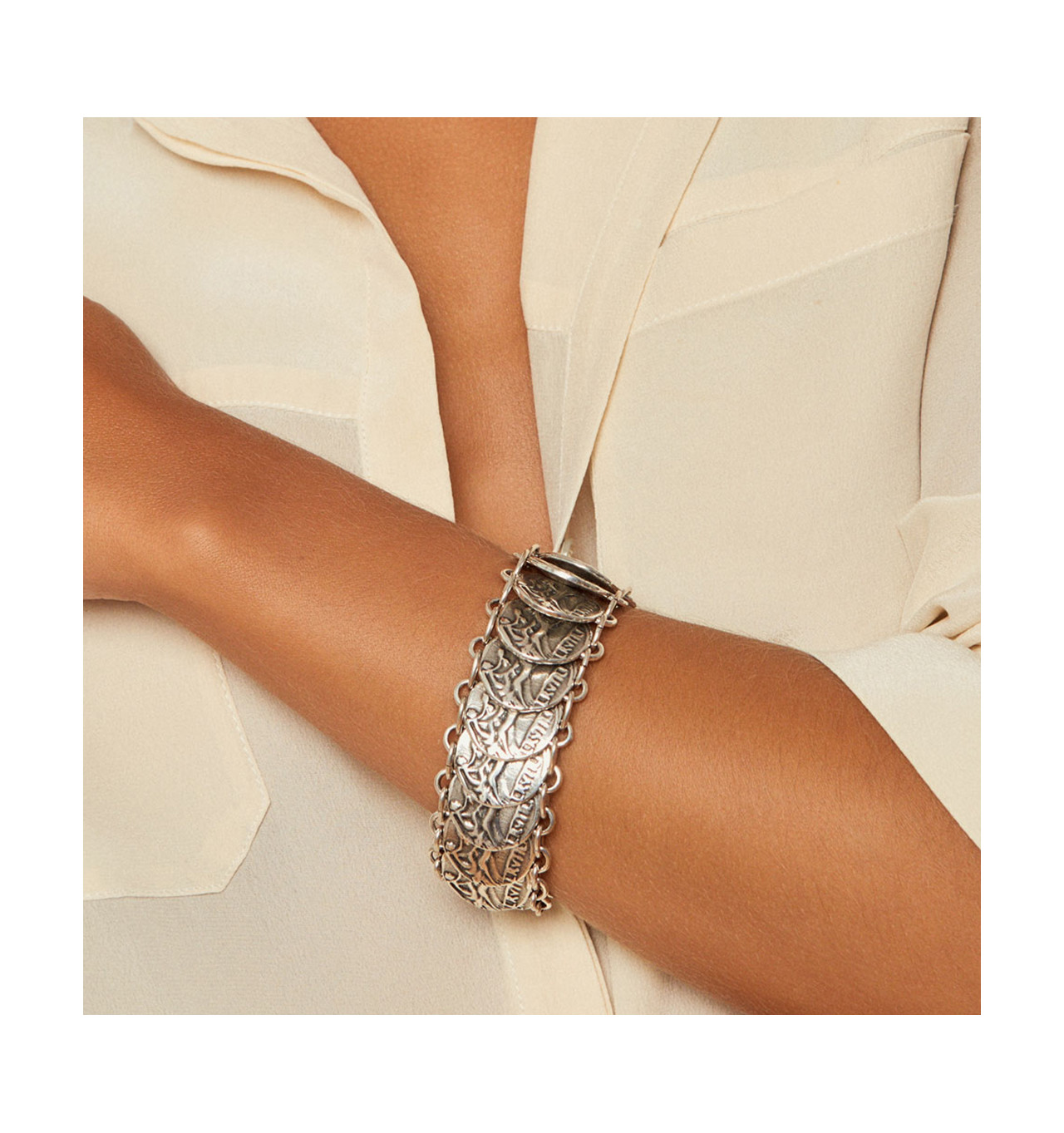 Bijoux Totem CXC CXC Bracelet Jazmin Monnaie Quadrige.