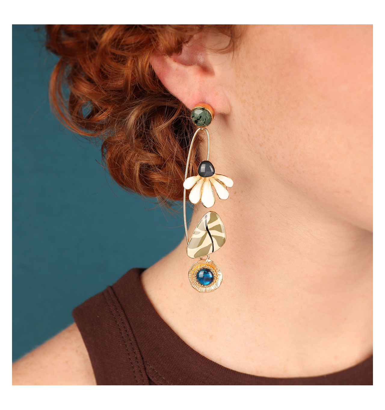 Bijoux Totem TARATATA TARATATA bijoux Boucles d'oreilles Puces Zen.