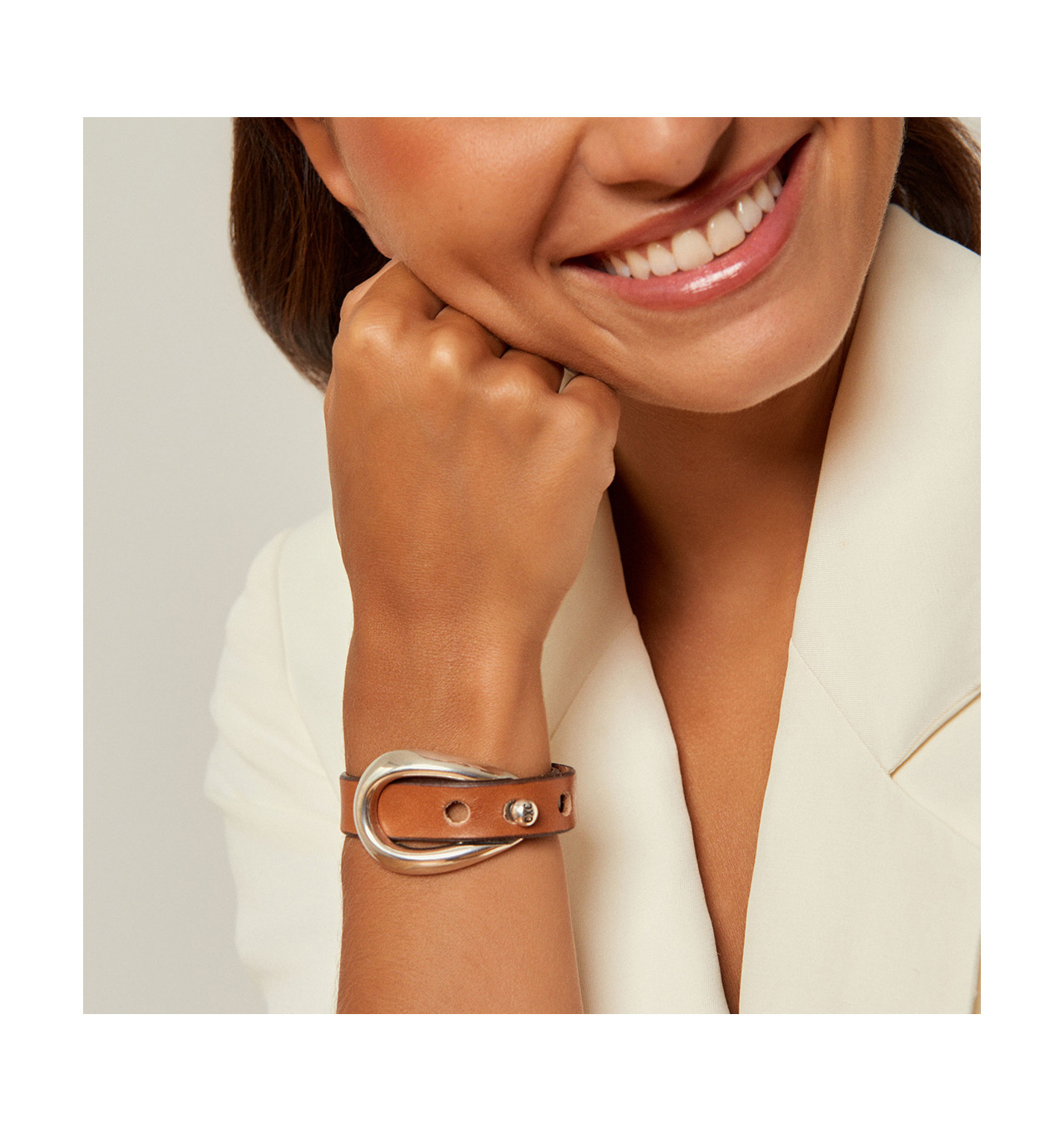 Bijoux Totem CXC CXC Bracelet Jazmin Boucle Cuir.