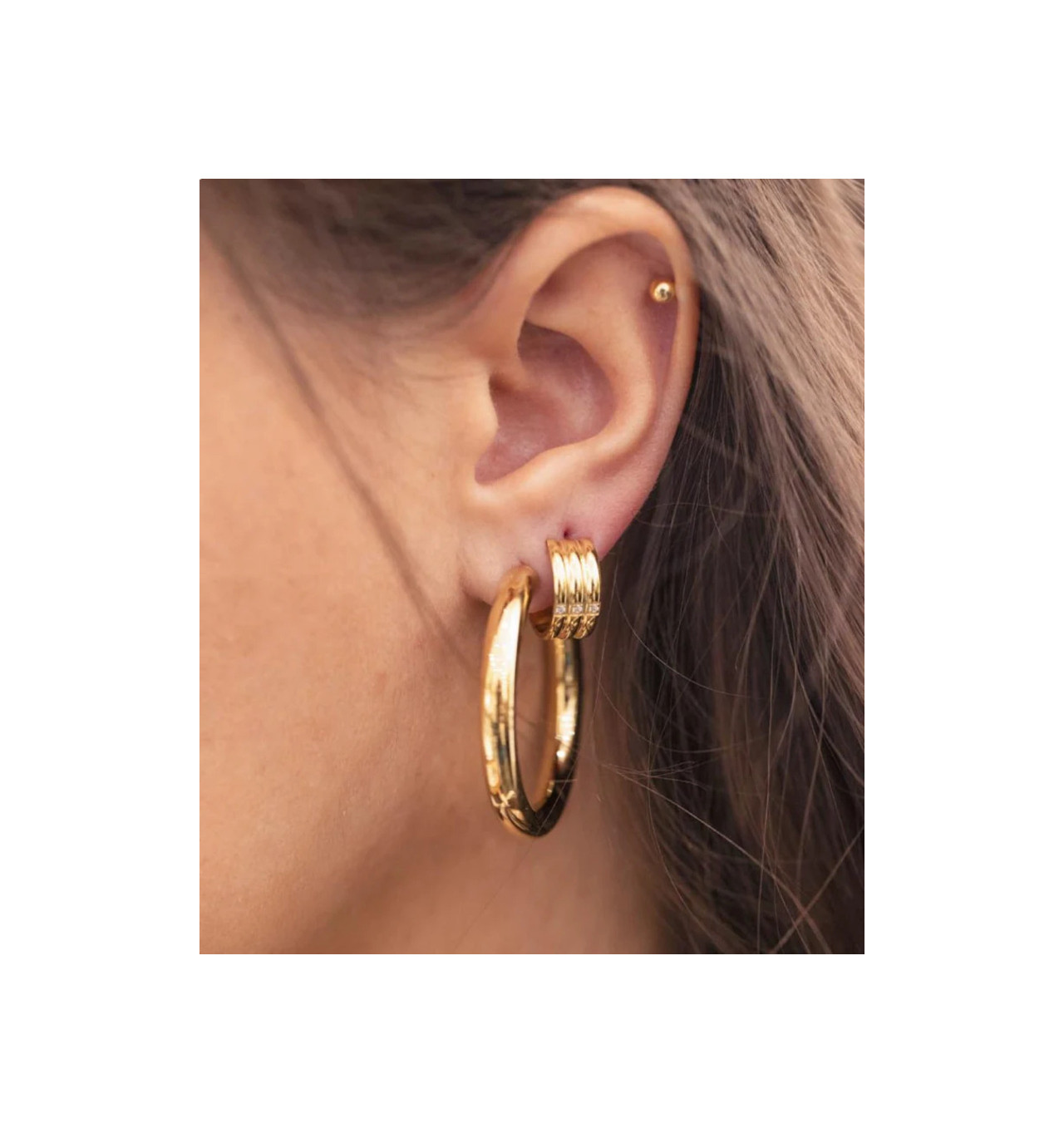 Bijoux Totem ZAG ZAG Bijoux Boucles d’oreilles Créoles Angélique.