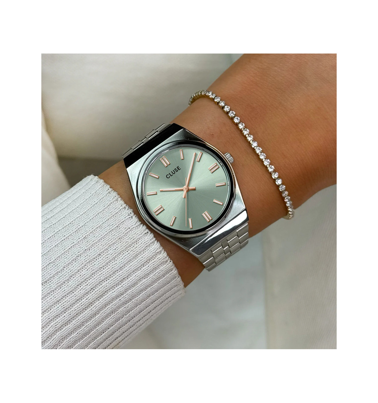 Bijoux Totem CLUSE Cluse Montre Femme Rétro 70’S.