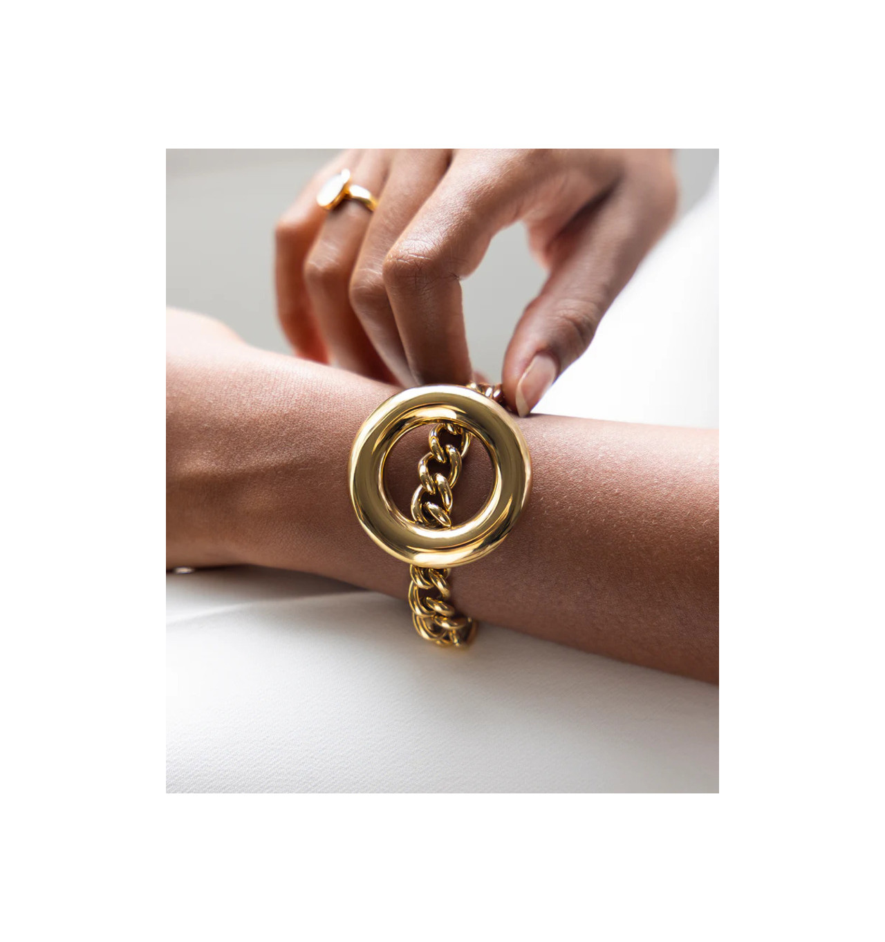 Bracelet Kaelis Acier doré, Marque Zag Bijoux | Bijoux Totem