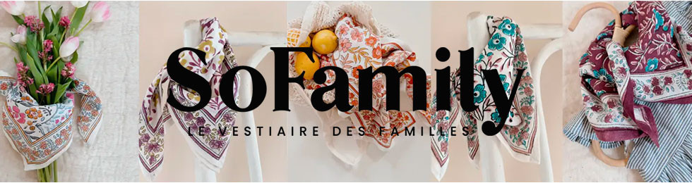 SO FAMILY : Foulards de créateur en coton ! | Bijoux Totem